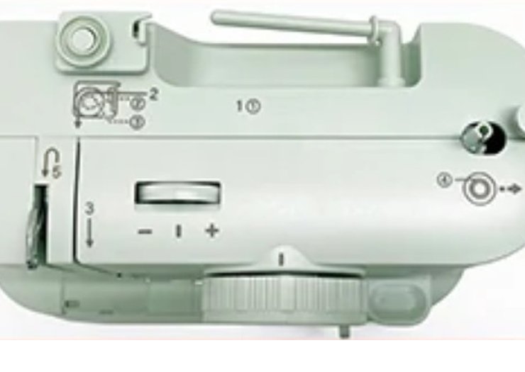 Easy Lite本体に表示された糸かけガイド
