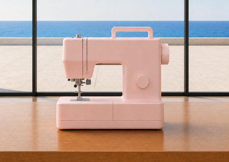 ピンクのポータブルミシン Style KA-01