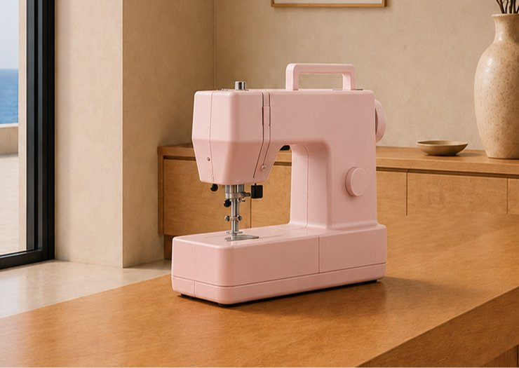 ピンクのポータブルミシン Style Plus KA-10
